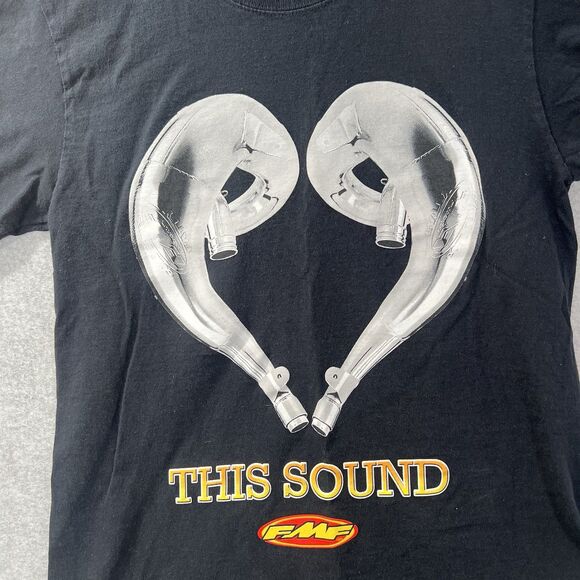 FMF T-shirt Racing Love this sound Black Graphic Mens Small - Picture 10 of 11